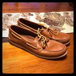 Sperry Mens Top-Sider Light Brown Boar Shoe